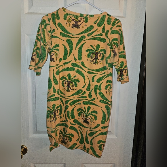 Yellow Fun Print Mini Dress - Picture 3 of 3